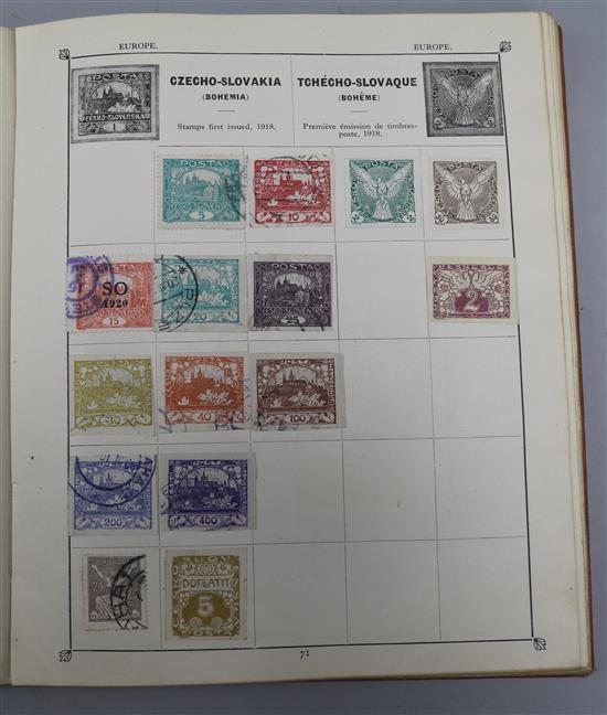 Six various stamp albums